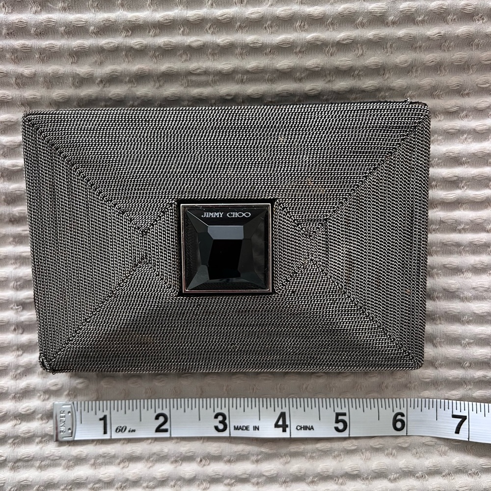 Jimmy Choo Silver and Black Key Holder